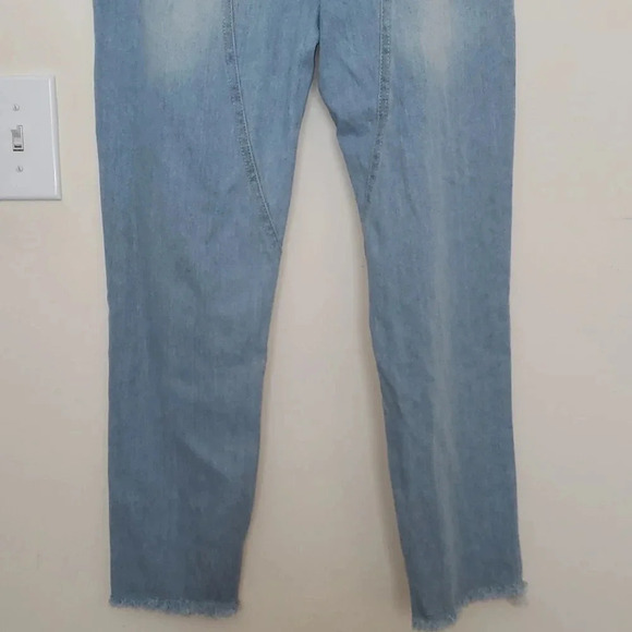 CHOIES Light Blue High Waisted Distressed Jeans - Picture 10 of 13